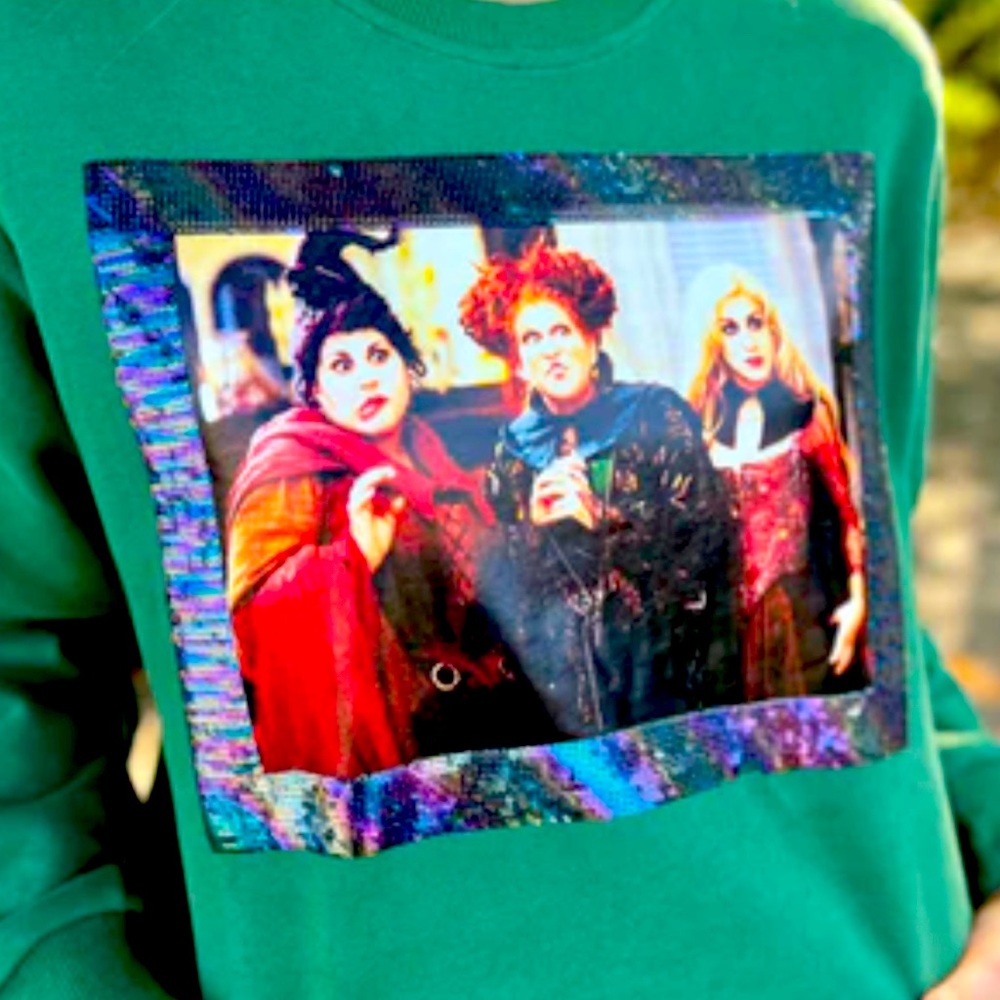 Queen of Sparkles Hocus Pocus Sweatshirt - Size Medium